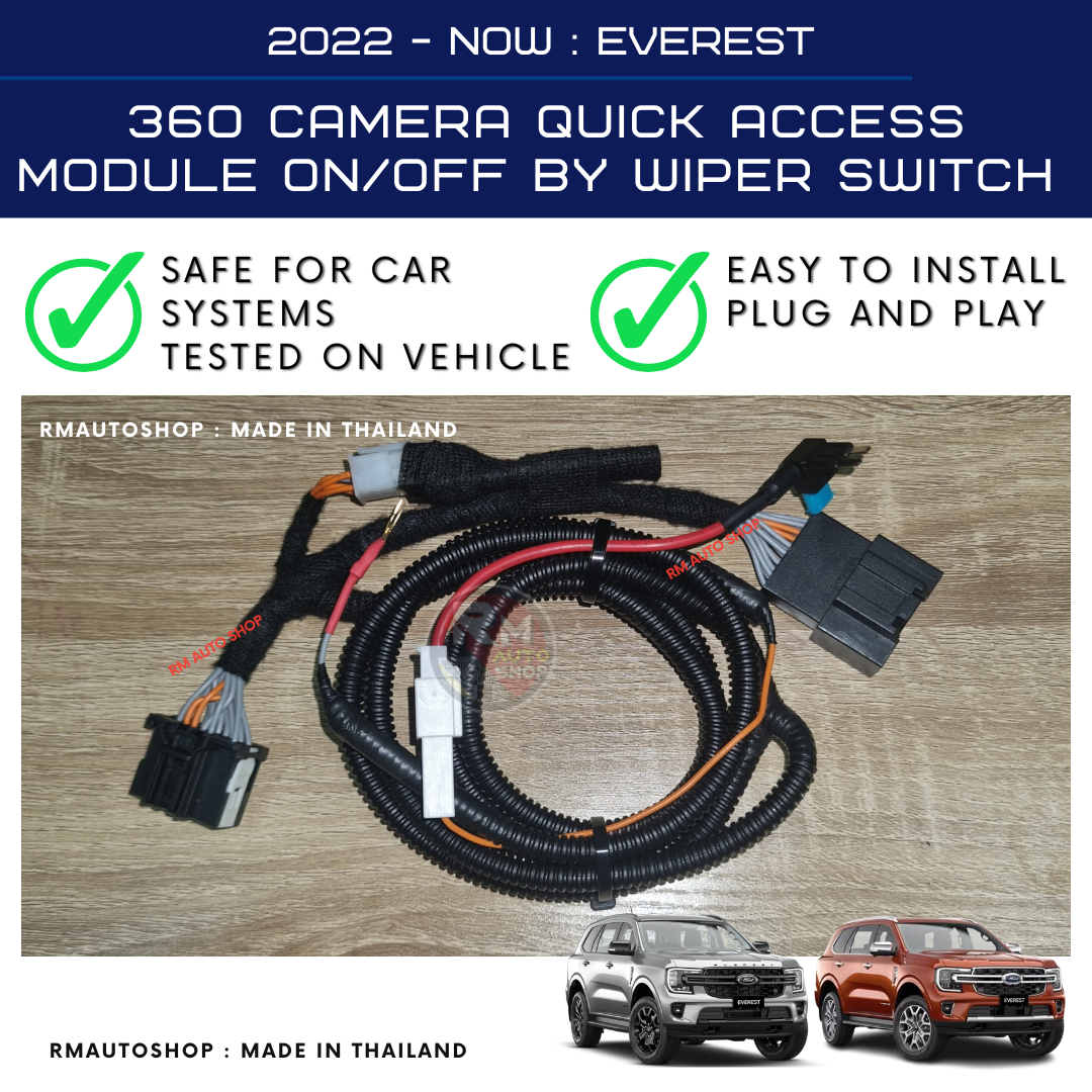 (RM02) EVEREST MY22-PRESENT - 360 CAMERA QUICK ACCESS MODULE ON/OFF BY WIPER SWITCH - Image 3