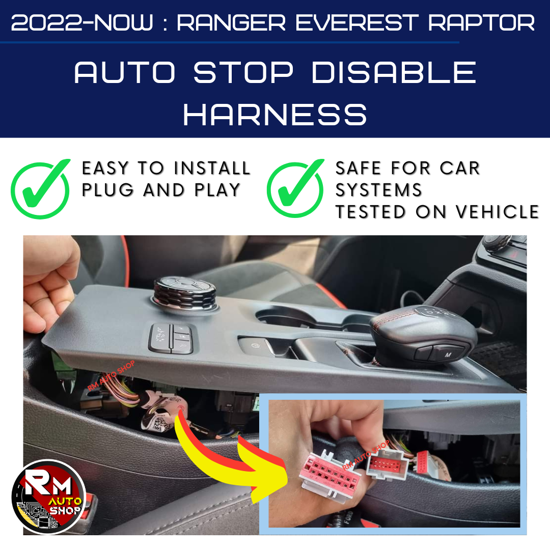 (RM06) 2022-PRESENT RANGER EVEREST RAPTOR - AUTO STOP DISABLE HARNESS - Image 2