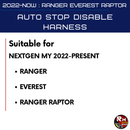 (RM06) 2022-PRESENT RANGER EVEREST RAPTOR - AUTO STOP DISABLE HARNESS - Image 6