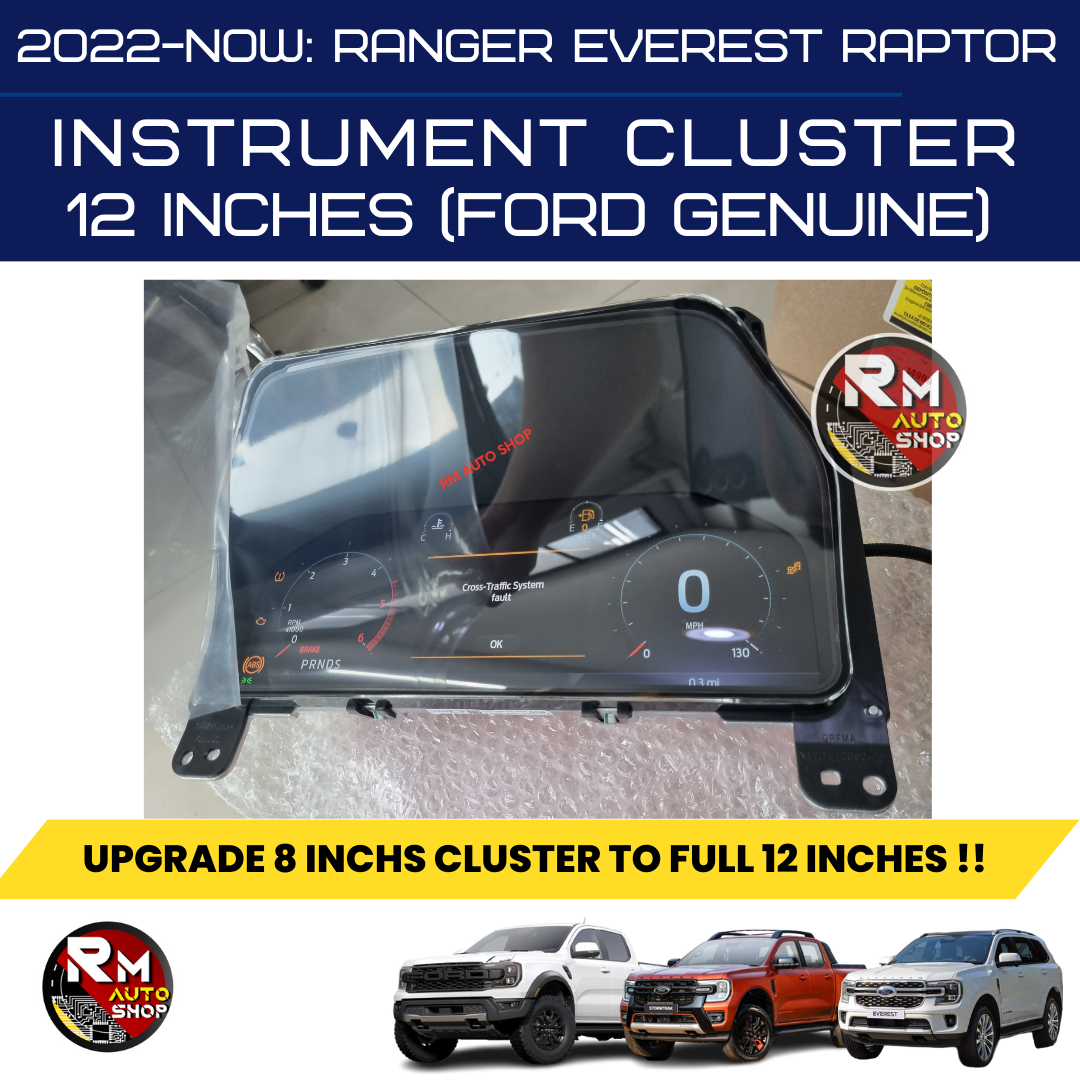 (RM13) PRE-ORDER ONLY!! FORD NEXT GEN RANGER & EVEREST 12 INCHES FULL DIGITAL INSTRUMENT CLUSTER UPGRADE - Image 2