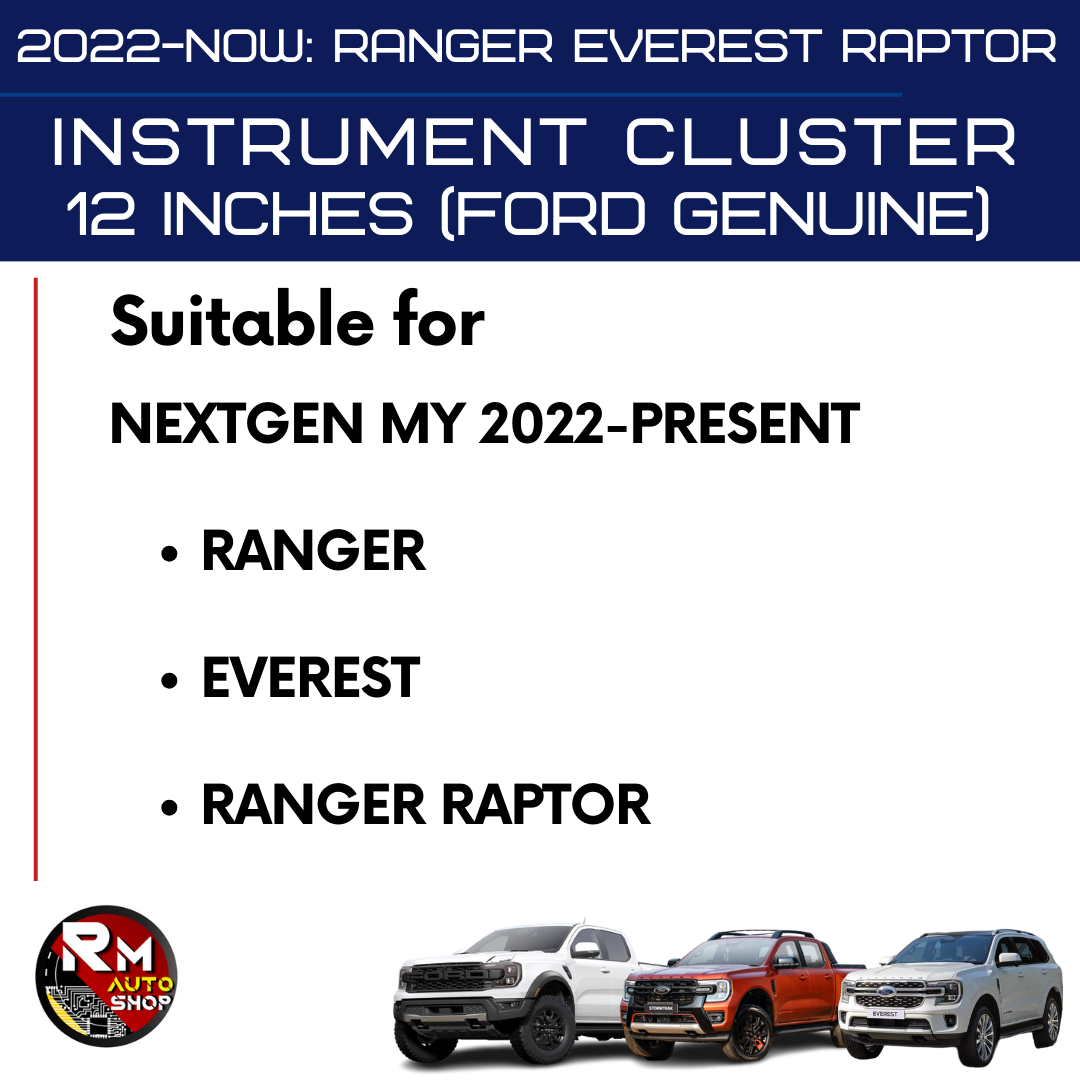 (RM13) PRE-ORDER ONLY!! FORD NEXT GEN RANGER & EVEREST 12 INCHES FULL DIGITAL INSTRUMENT CLUSTER UPGRADE - Image 5